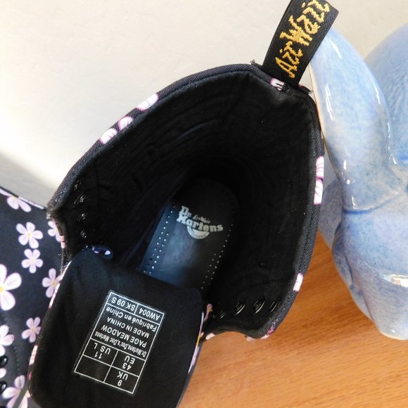 Dr Doc Martens Page Meadow pink cherry blossom floral canvas festival boots NWOT - Picture 9 of 16